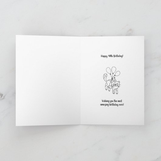 30代は期限切れ おめでとう40歳 カード (内部)