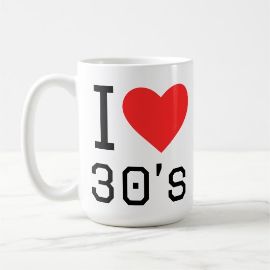 30代大好き コーヒーマグカップ (左)