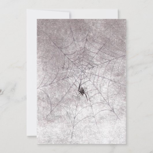 30代素朴40歳の誕生日までのゴシック死 招待状 (裏面)