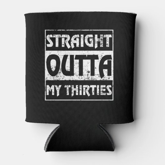 30代40歳おもしろいの誕生日 缶クーラー (正面)