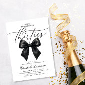 30代40歳の誕生日を迎えるブラックボウ 招待状