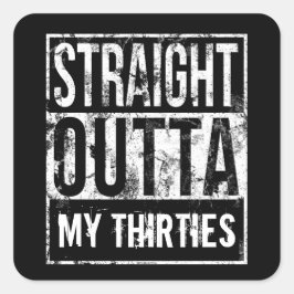 30代40歳の誕生日パーティー スクエアシール