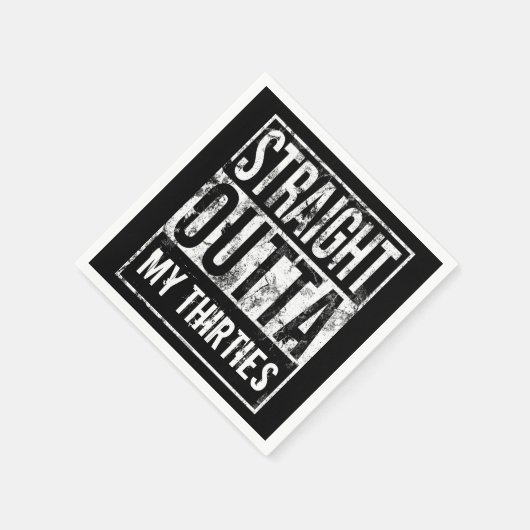 30代40歳の誕生日パーティー スタンダードカクテルナプキン (角)