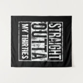 30代40歳の誕生日パーティー タペストリー (正面(横))