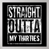 30代40歳の誕生日パーティー ポスター (正面)