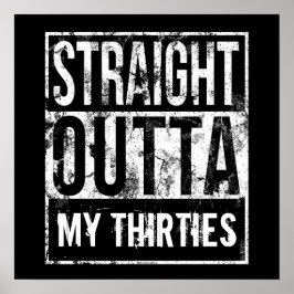 30代40歳の誕生日パーティー ポスター