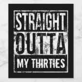 30代40歳の誕生日パーティー ワインラベル (シングルラベル)