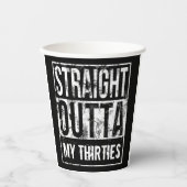 30代40歳の誕生日パーティー 紙コップ (正面)