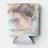 30個のバルーン文字列 | 写真30th Birthdayパーティー 缶クーラー (正面)