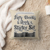 30冊の本だけのおもしろいな読書デザイン クッション (ブランケット)