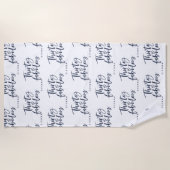 30及びすばらしく名前入りな海軍原稿 ビーチタオル (正面)