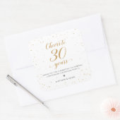 30周年おめでとうステッカーギフトラベル - GAC360 スクエアシール (封筒)