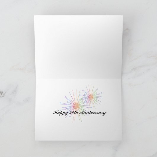 30周年を祝う カード (内部)