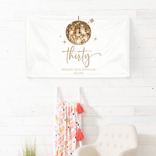 30周年ゴールドディスコボールパーティー 横断幕 (インサイチュ)