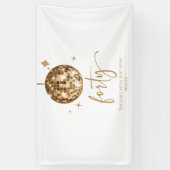 30周年ゴールドディスコボール40歳誕生日パーティー 横断幕 (縦)