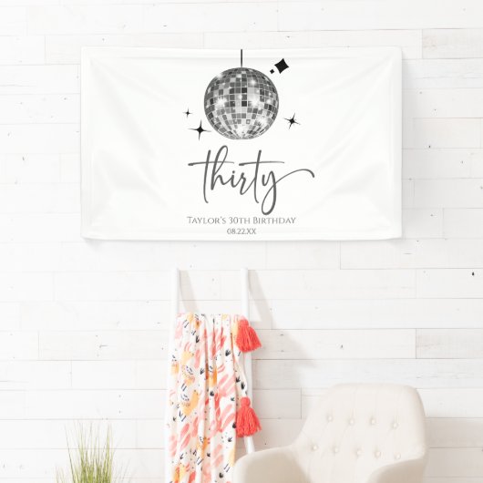 30周年シルバーディスコボールパーティー 横断幕 (インサイチュ)