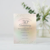 30周年ハートのコンフェッティ・セーブ・ザ・デート 案内ポストカード (スタンド正面)