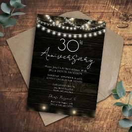 30周年パーティー　ラスティックウッドライト 招待状