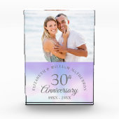 30周年パールウェディングアニバーサリーエレガント フォトブロック (正面)
