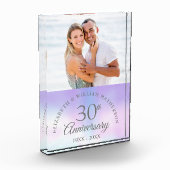 30周年パールウェディングアニバーサリーエレガント フォトブロック (左)