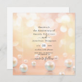 30周年パールウェディングアニバーサリー招待状 招待状 (正面/裏面)