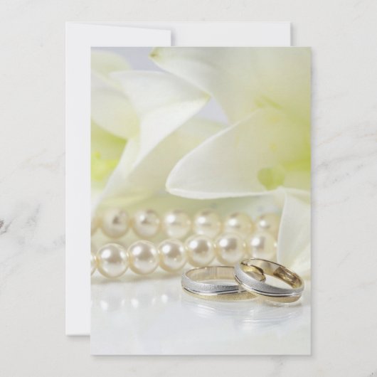 30周年パールウェディングアニバーサリー オーダーメイド 招待状 (裏面)