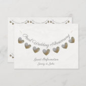 30周年パールウェディングゲスト情報 エンクロージャーカード (正面/裏面)