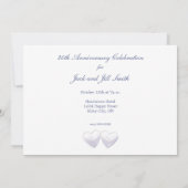 30周年パールハート 招待状 (裏面)