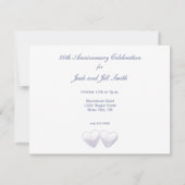 30周年パールハート 招待状 (裏面)