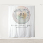 30周年パールフォトブース背景 タペストリー (正面)