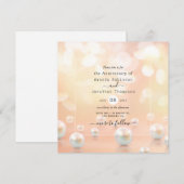 30周年パール婚記念日の招待状 招待状 (正面/裏面)