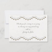 30周年パール結婚記念日お礼カード サンキューカード (裏面)