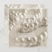 30周年パール結婚記念日お祝い 招待状 (正面/裏面)