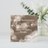 30周年パール結婚記念日お祝い 招待状 (スタンド正面)