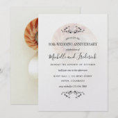 30周年パール結婚記念日ノーチラス貝殻 招待状 (正面/裏面)