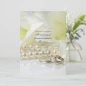 30周年パール結婚記念日写真 招待状 (スタンド正面)