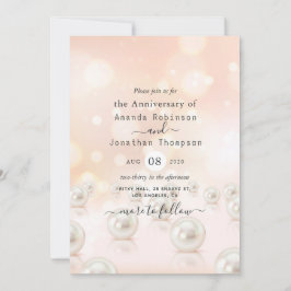 30周年パール結婚記念日招待状 招待状