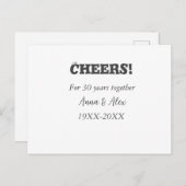 30周年一緒にお祝いしましょう 名前を追加 ポストカード (正面/裏面)