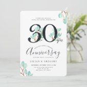 30周年同時成長ユーカリテーマ 招待状 (スタンド正面)