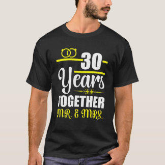 30周年結婚アイディア夫婦記念 Tシャツ
