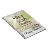 30周年結婚パーティープランナー金ゴールド真珠 ノートブック (右側)