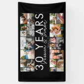 30周年結婚写真集を編集可能 横断幕 (縦)
