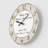 30周年結婚時計 ラージ壁時計 (傾斜)