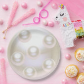 30周年結婚真珠 ペーパープレート (パーティー)