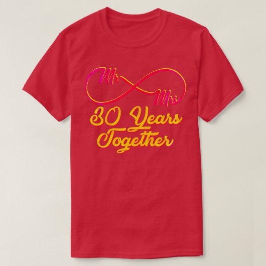 30周年結婚結婚生活30周年2 Tシャツ (デザイン正面)