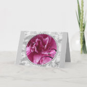 30周年結婚記念カード、パール＆ピンクの花 カード (裏面)