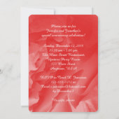 30周年結婚記念パーティー 招待状, コーラルピンクのバラ 招待状 (裏面)