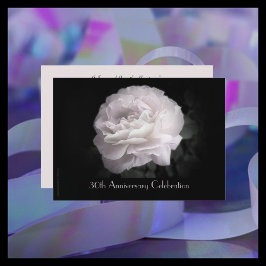 30周年結婚記念パーティー　超淡ピンクのバラ 招待状