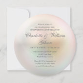 30周年結婚記念パール招待状 (裏面)