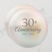 30周年結婚記念パール招待状 (正面/裏面)
